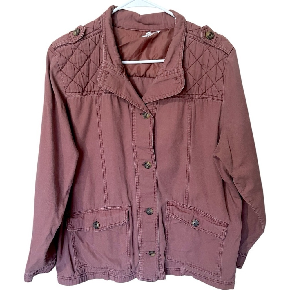 Maurice’s Quilted Field Anorak Button Front Jacket XXL - Picture 2 of 7